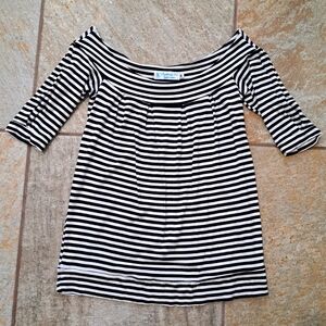 Fighting Eel Boatneck 1/2 Sleeve Striped Top, s. Medium